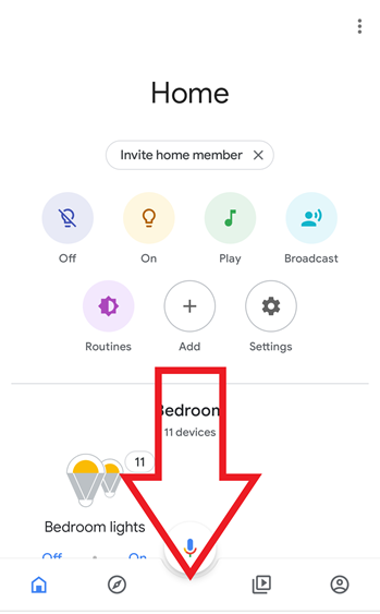 Add lights sale to google home