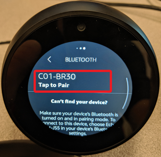 Alexa 2024 spot bluetooth