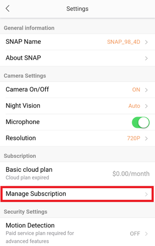 sengled snap cloud service